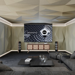 Geta Panel-B White Lacquer Matte With Mix Perforation | Acoustic ceiling systems | Mikodam