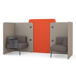 m.zone twin seat | Sound absorbing room divider | Wiesner-Hager